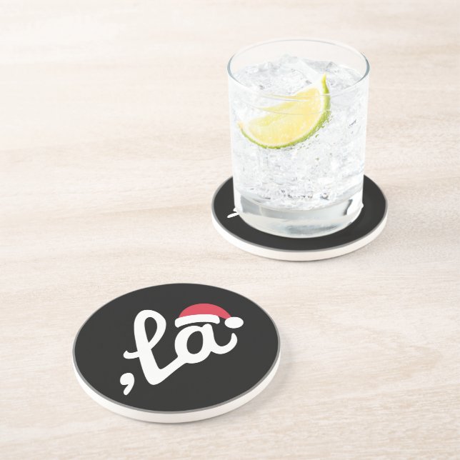 Porta-copos Funny Kamala Harris 2024 Comma La Christmas (Lateral)