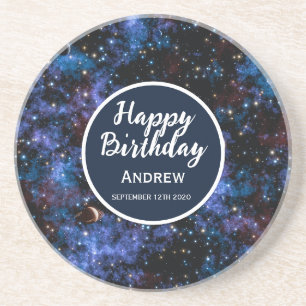 Porta-copos Galáxias, estrelas e planetas coloridas