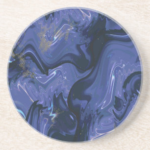 Porta-copos Galaxy Swirl Blue Glitter Abstrato Padrão cósmico