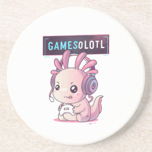 Porta-copos Gamesolotl - Axolotl Gamer
