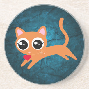 Porta-copos Gato de Gato Gato Coração Ladrão Presente para Gar