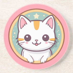 Porta-copos Gato Japonês Bonito Kawaii Kitten