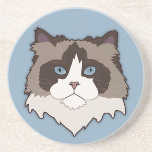 Porta-copos Gato Ragdoll