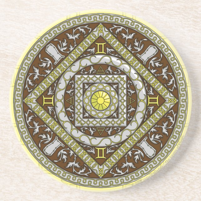 Porta copos Gemini Mandala (Frente)