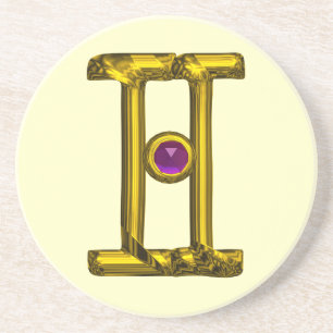 Porta-copos GEMINI ZODIAC BIRTHDAY JEWEL Purple Alexandrite