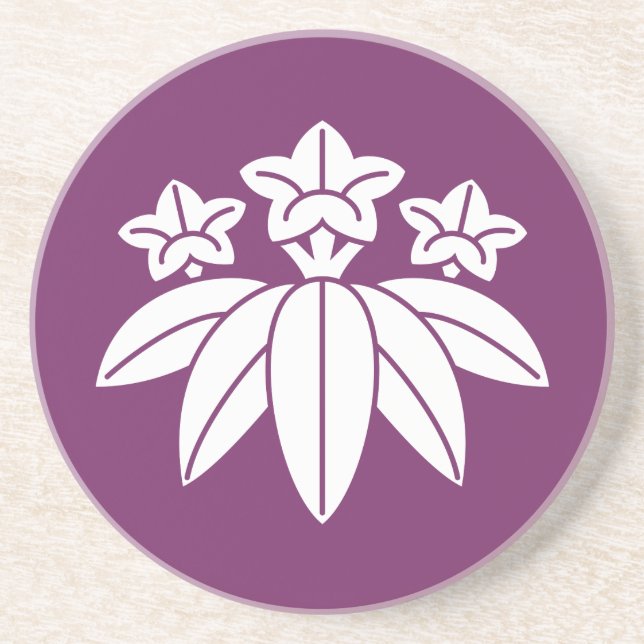 Porta-copos Genciana em estilo de bambu (Frente)