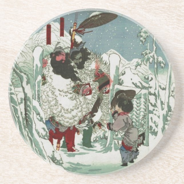 Porta-copos Gentoku Visitando Komei Na Neve (2:3) (Frente)