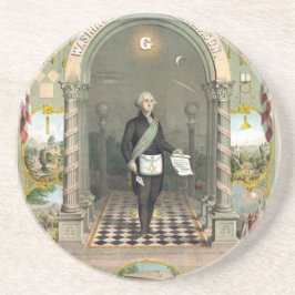 Porta-copos George Washington como Freemason