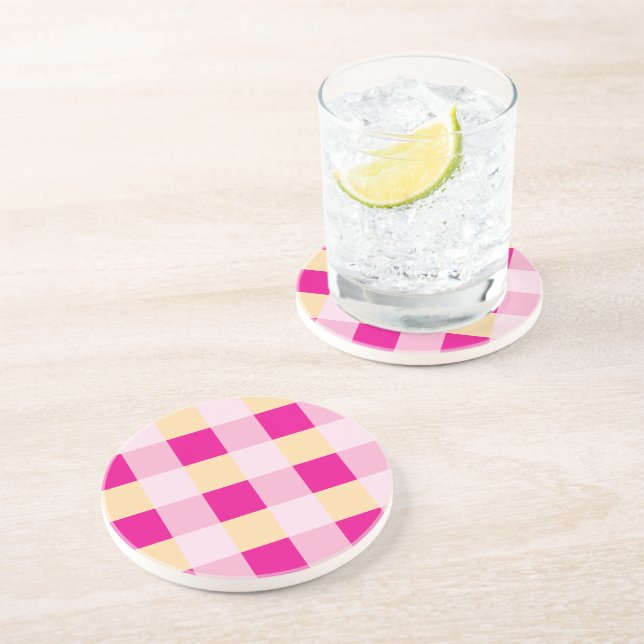 Porta-copos Gingham Pattern (Lateral)