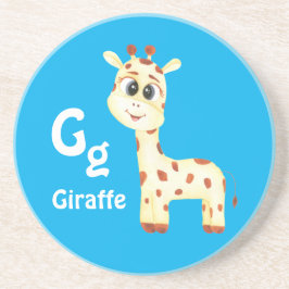 Porta-copos Giraffe personaliza ABC: Carta G - Adicionar seu n