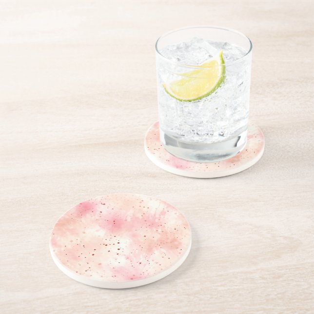 Porta-copos Girly Peach Abstrato (Lateral)