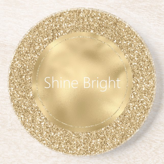 Porta-copos Glam Dourado Glitzy Glitzy (Frente)