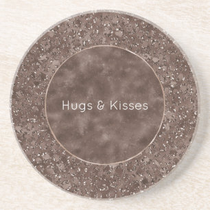 Porta-copos Glitor de Impressão Castanho-Leopardo-Castanho