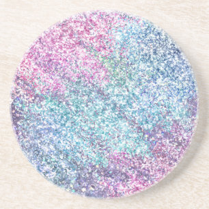 Porta-copos Glitter Minúscula Rosa Púrpura de Aqua Unicórni