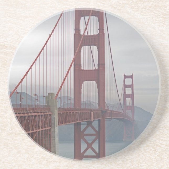 Porta-copos Golden gate bridge na névoa (Frente)