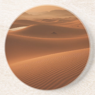 Porta-copos Golden Serenity – Desert Landscape at Sunset