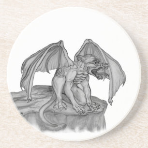 Porta-copos GOLEM - design preto e branco da gárgula