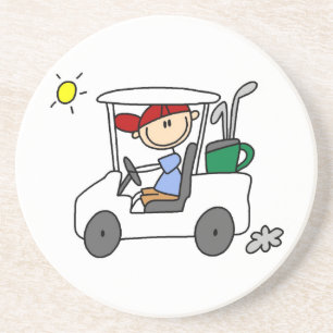 Porta-copos Golfista no Carrinho de Golfe
