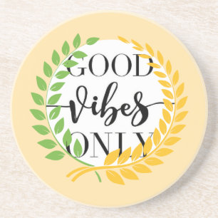 Porta copos good vibes