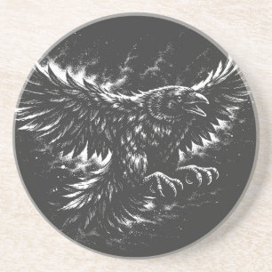Porta-copos Gothic Raven – por BurnsInHell