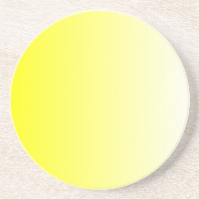 Porta-copos Gradiente de Amarelo para Branco (Frente)