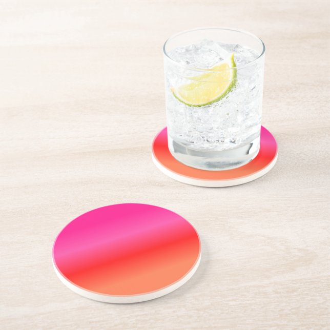 Porta-copos Gradiente Rosa, Vermelho e Laranja (Lateral)