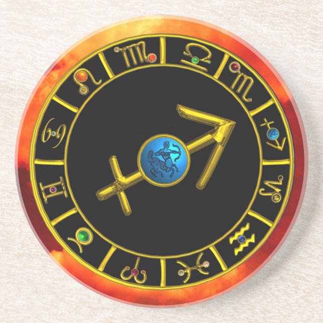 Porta-copos Gráfico de Astrologia JEWEL DO ANIVERSÁRIO ZODIAC  (Frente)