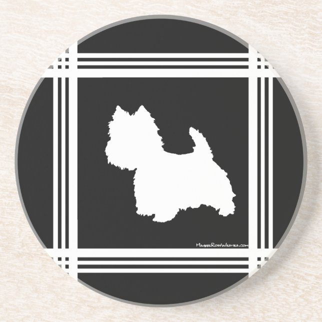 Porta-copos Gráfico Preto (Frente)