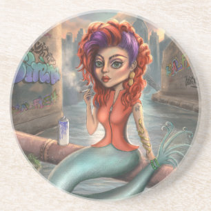 Porta-copos Grafitti Mermaid