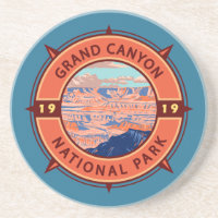 Grand Canyon National Park Retro Compass Emblem