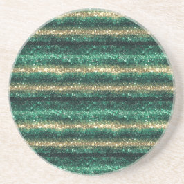 Porta-copos Green Gold Glitzy St. Patrick's Day Glitter