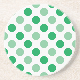 Porta-copos Green polka dots pattern
