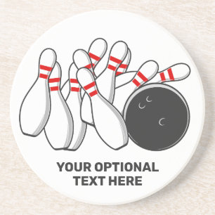 Porta-copos Greve de Boliche de Texto Personalizado