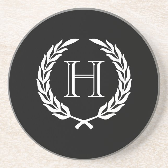 Porta-copos Grinalda preto e branco do louro (Frente)