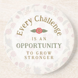 Porta-copos "Grow Stronger" Affirmation