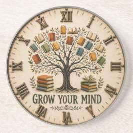 Porta-copos Grow Your Mind Book Reading Teacher Gift