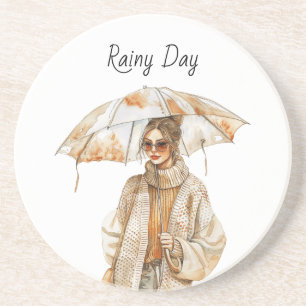 Porta-copos Guarda-chuva Feminino para Dia Chuvoso