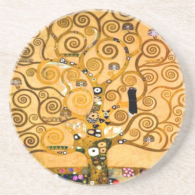 Porta-copos Gustav Klimt Árvore da Vida (Frente)