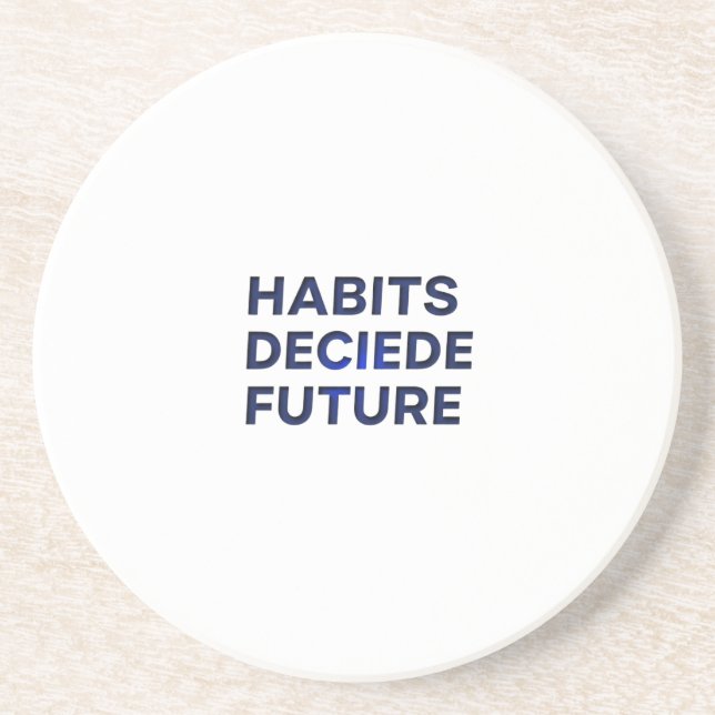 Porta-copos Hábitos Decidem o Futuro (Frente)