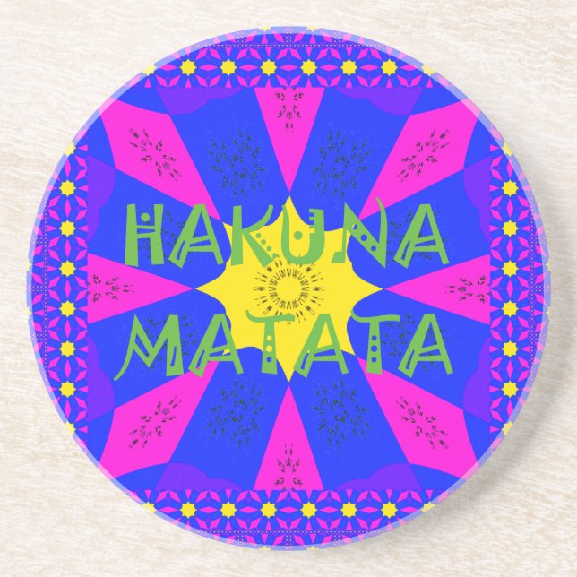 Porta-copos Hakuna Matata Cores de Design Incríveis e Maravilh (Frente)