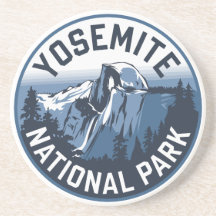 Half Dome Yosemite Round Emblem