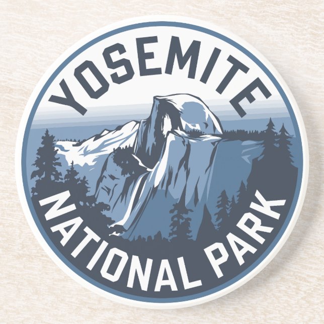 Porta-copos Half Dome Yosemite Round Emblem (Frente)