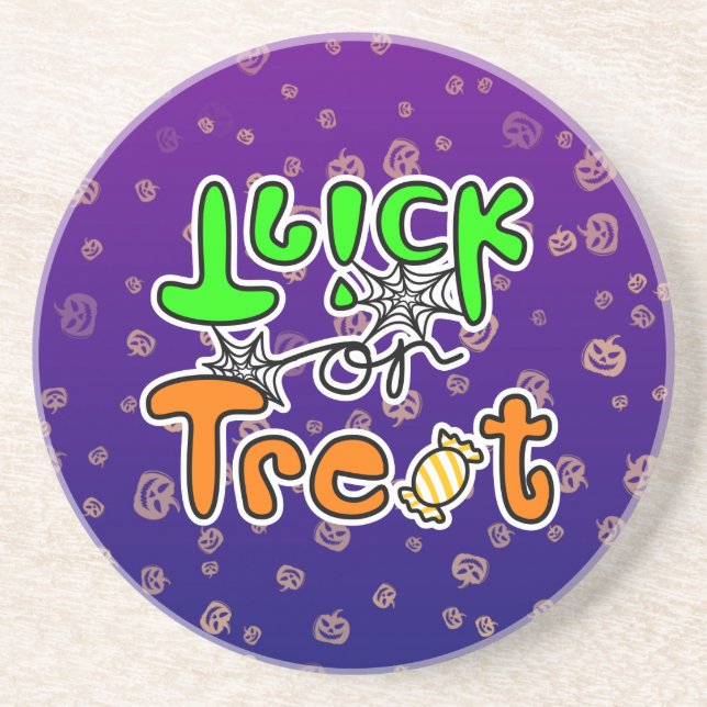 Porta-copos Halloween Doces ou Travessuras (Frente)