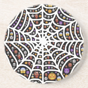 Porta-copos Halloween Ghouls & Goblins em uma teia de aranha