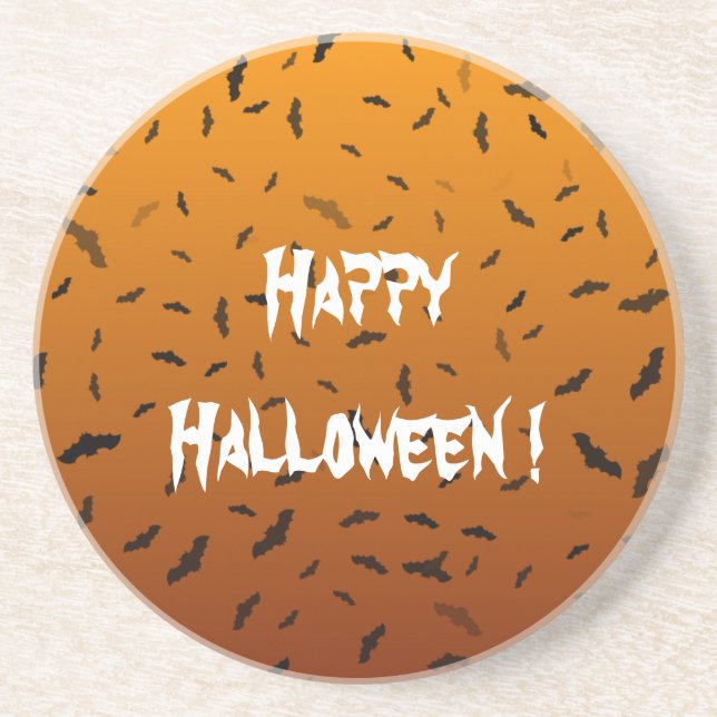Porta-copos Halloween - Morcegos (Frente)