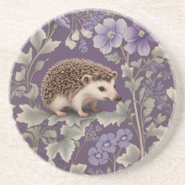 Porta-copos Hedgehog Purple William Morris Inspirou Floral