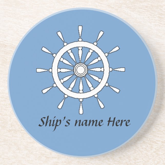 Porta copos - Helm com Nome da Entrega (v.2) (Frente)