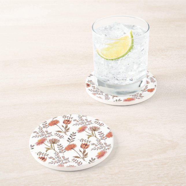 Porta-copos Herbstliches Blütenmosaik (Lateral)