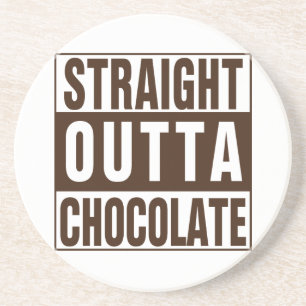 Porta-copos Hetero fora do chocolate marrom