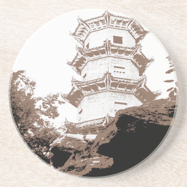 Porta copos histórica de Pagoda (Frente)